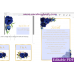 Navy Blue Invitation suite template,Blue invitation set, (39)